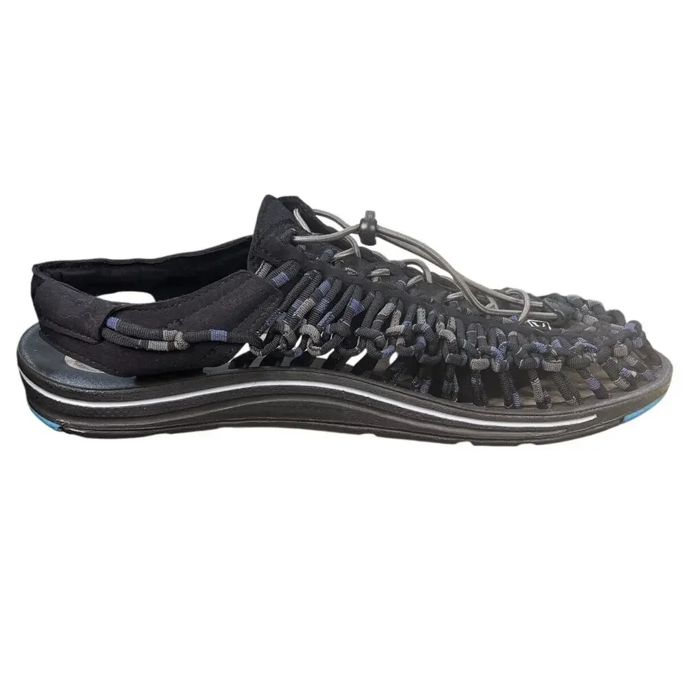 Keen Men's Uneek Cord Grey Blue Hiking Water Sandals Size 13